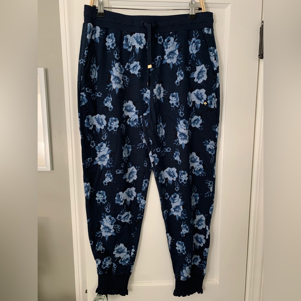 NWT Kate Spade Prairie Rose Ruffle Jogger.